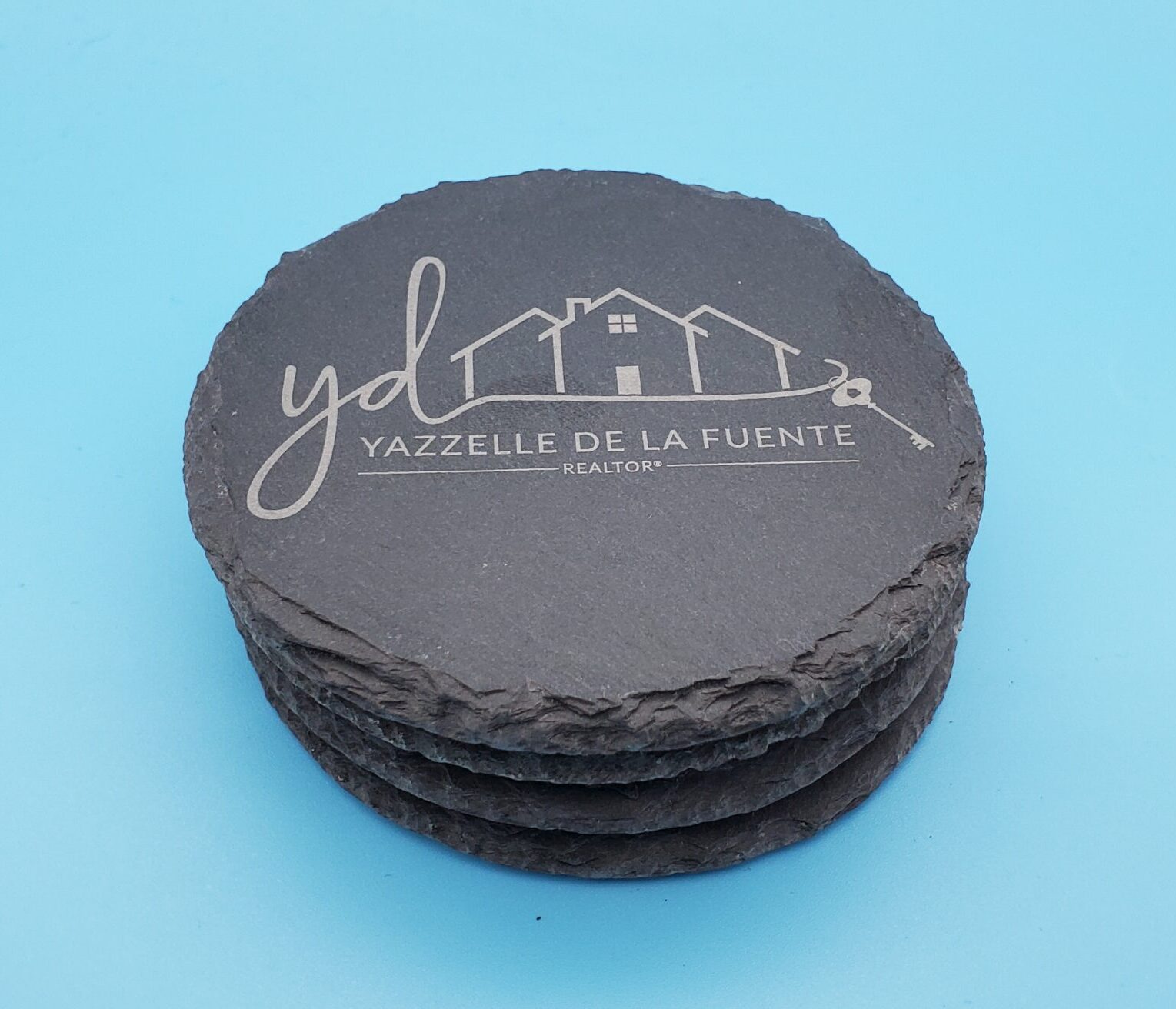 Etched Slate Coasters